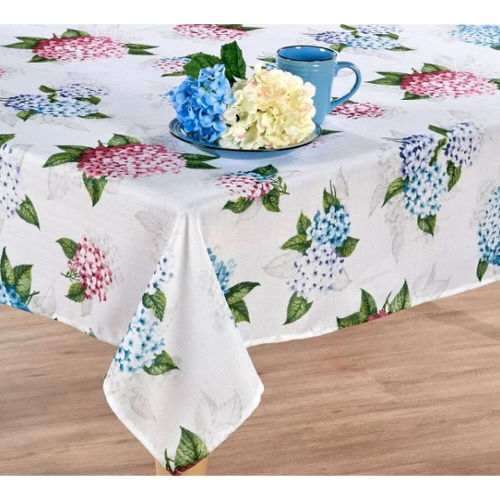 Textured Printed Fabric Tablecloth 52